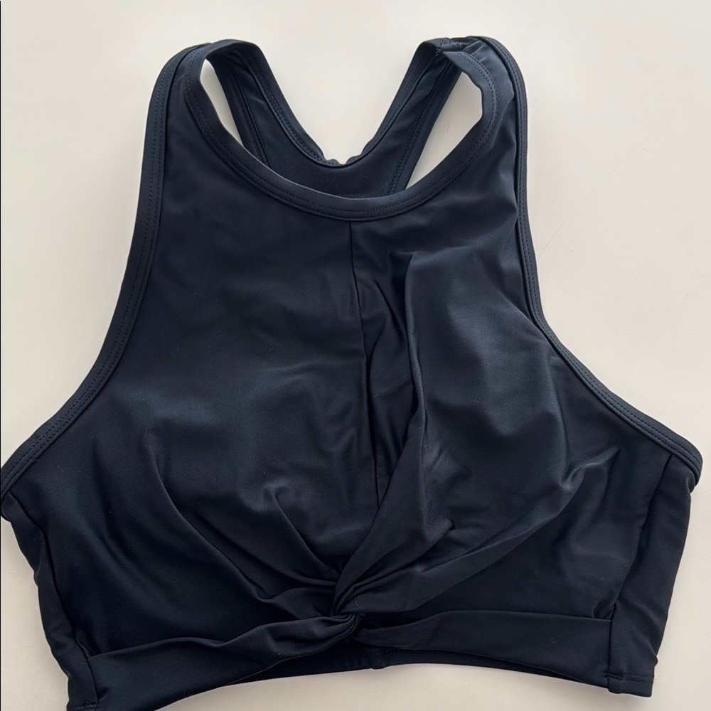 Kona Sol Black Twist Front Swing Top